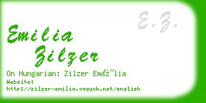emilia zilzer business card